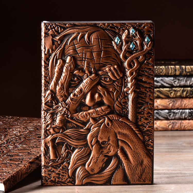 

The Magic Creative Hard Cover Diary Book A5 Vintage Leather Fashion Notebook Lined Paper 100 Sheets Free Shipping
