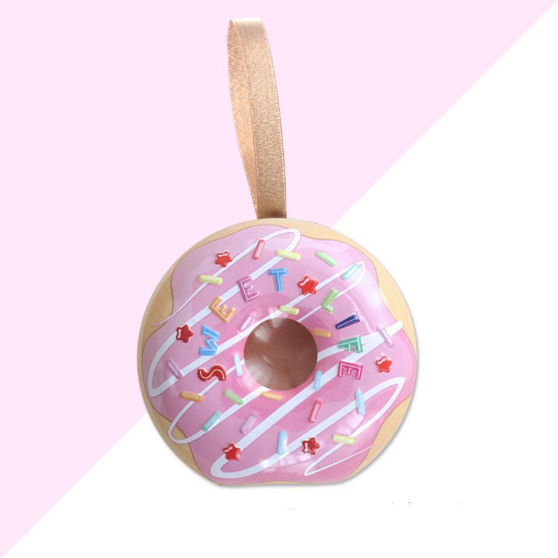 

kawaii iron donuts pattern wedding candy boxes gift cases for casamento baby shower birthday table centerpieces diameter 7.5cm1