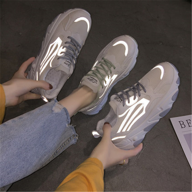 

White 2021 New Female Chunky-up Bow for Woman Fashion Basket Shoes UDNI, White gray