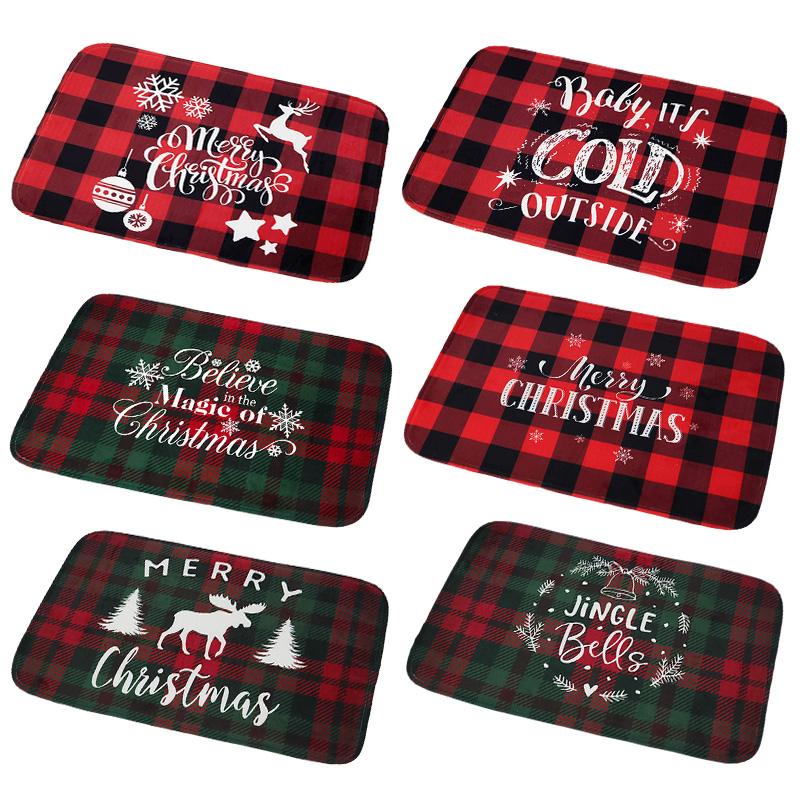 

Merry Christmas Mat Flannel Outdoor Carpet Christmas Decorations For Home Xmas Santa Ornament Navidad 2020 Noel New Year Gifts