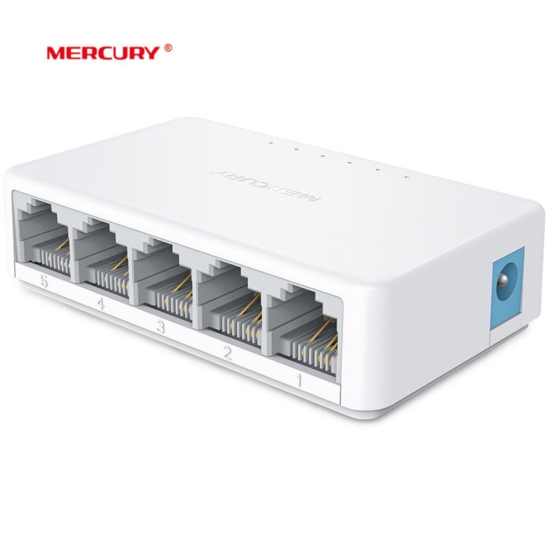

MERCURY S105C Ethernet Switch,Mini 5 Port Desktop Ethernet Network Switch,10/100Mbps LAN Hub,Small ,Plug and Play,Easy Setup