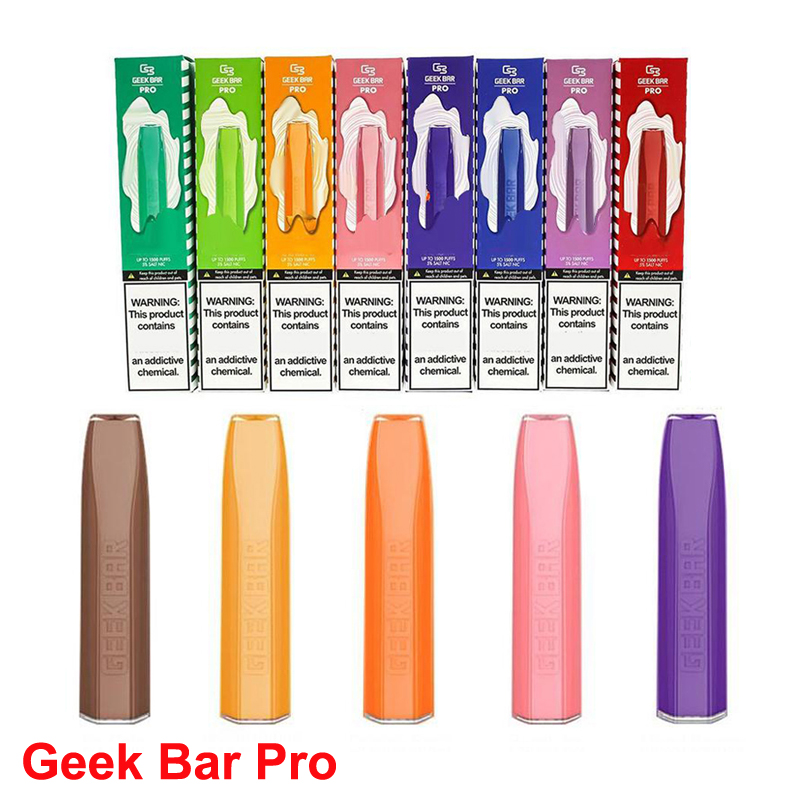 

GEEK BAR pro Disposable E cigarettes 1500 PUFFS Vape Pen 4.5ml Prefilled pods Cartridge 850mAh Battery Geekbar Starter Kits