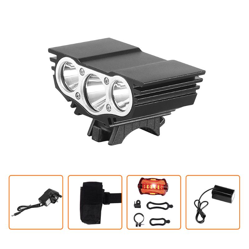 

3000lm Bike Light Rainproof LED Mountain Bike Light Set 5200mAh MTB Front Lamp Headlight Ultralight Bicycle