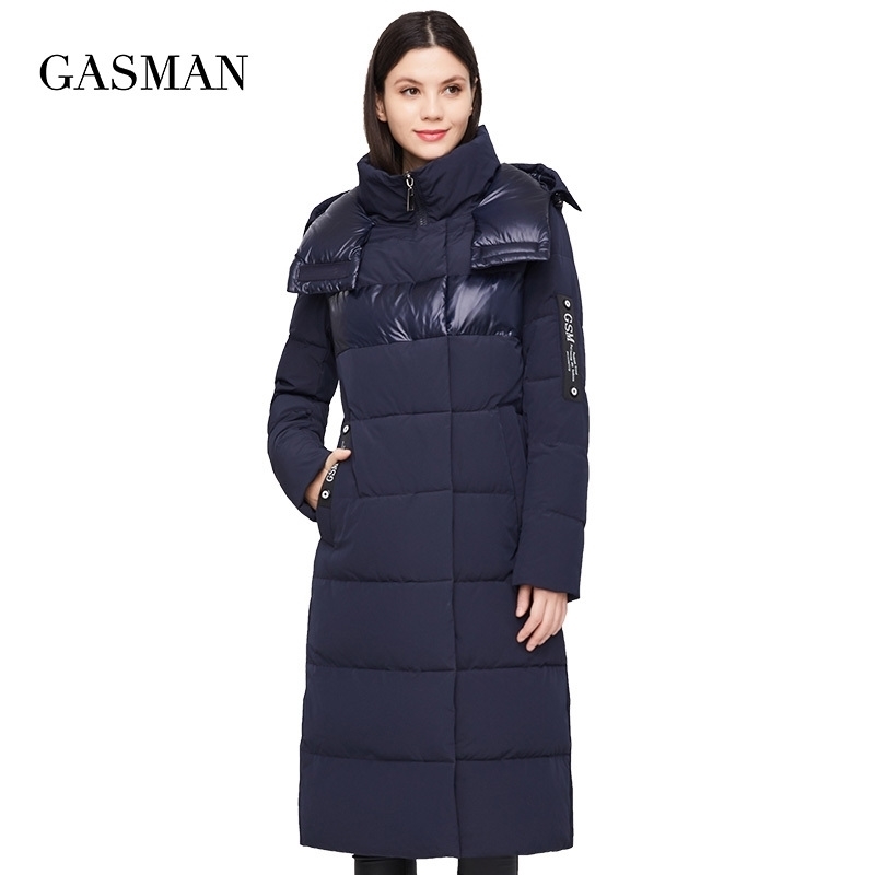 

GASMAN Women's winter jacket parka hooded Fashion brand warm outwear patchwork women coats Female thick puffer jacket autumn 003 201125, 701 black