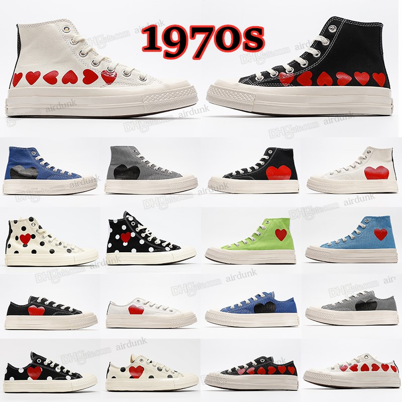 

2022 classic casual men womens 1970 canvas shoes star Sneaker chuck 70 chucks 1970s Big eyes new black red heart shape platform Jointly Name sneakers 35-44, Shoes box