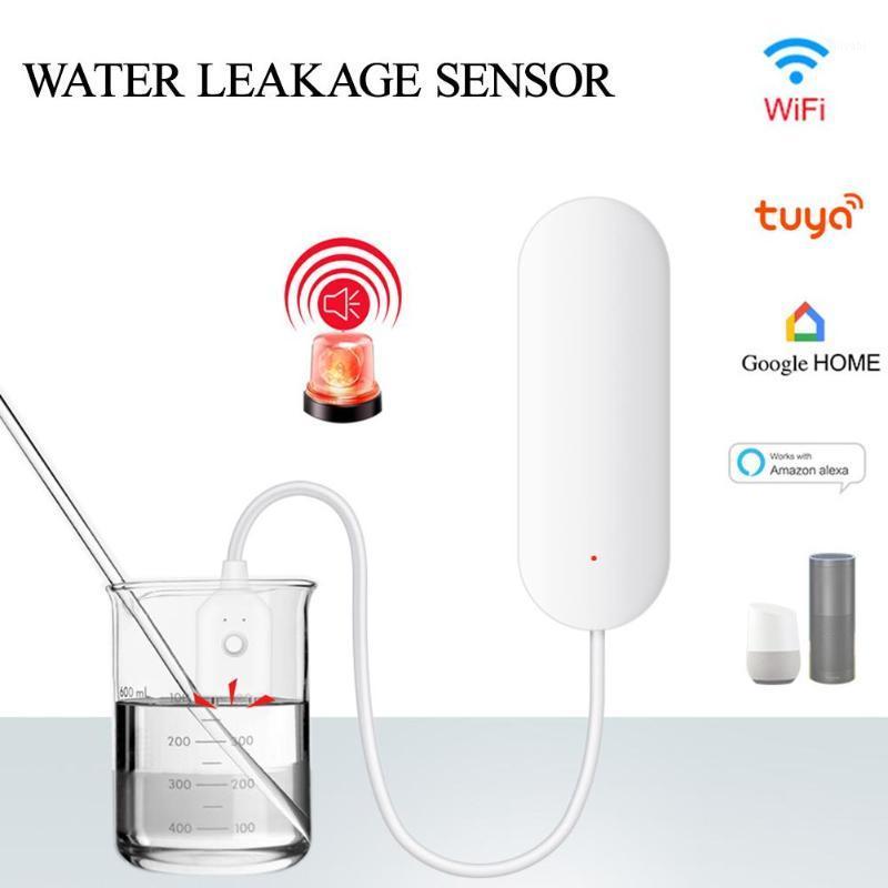 

Smart WiFi Water Leakage Alarm SensorHome Overflow Water Detector App Control 2.4GHz Home Security Mater Support Alexa Google1