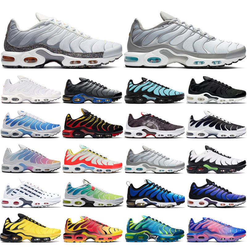 

Tn Plus Men Running Shoes Women Chaussure Triple Black White True Green Wolf Grey Sky Blue Total Orange Mens Trainers Sport Sneakers 36-46, #34