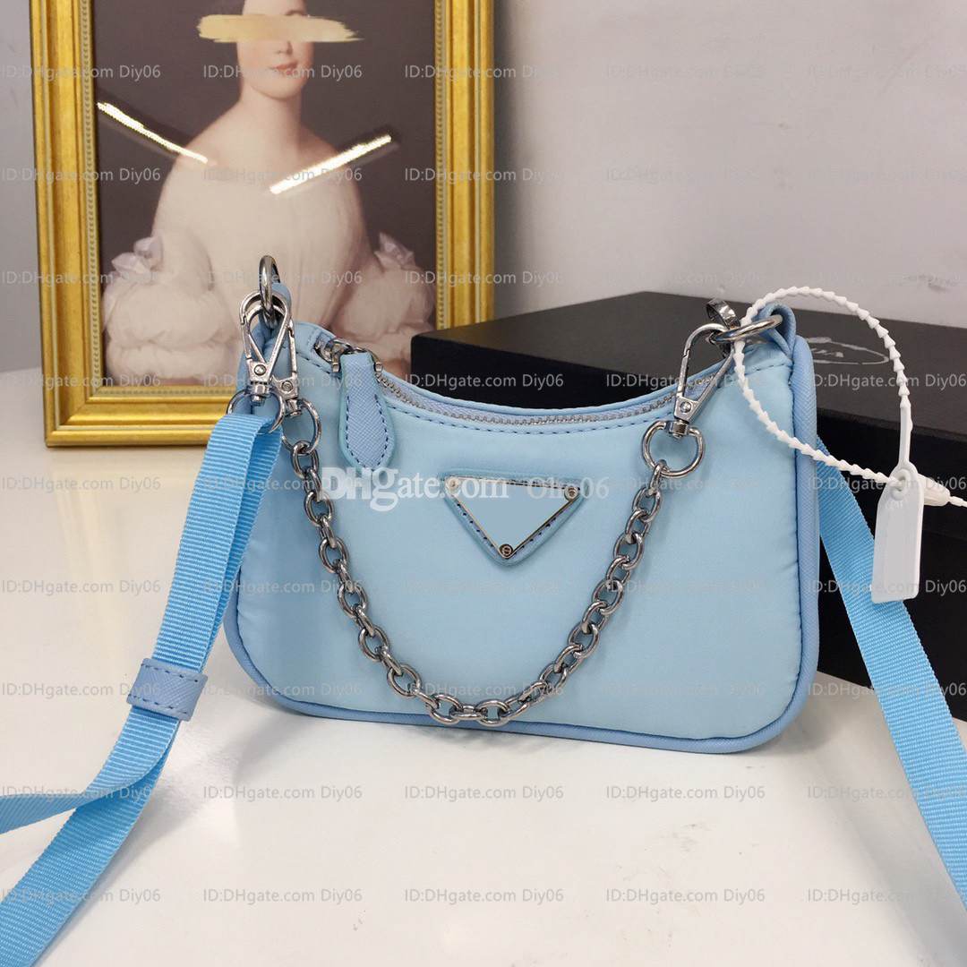

High Quality 2021 luxurys designers Bags 2020 Fashion Women Messenger Bags Nylon Shoulder Bags Handbags Women saddle Bag Duffle Bag With Box, Make up postage