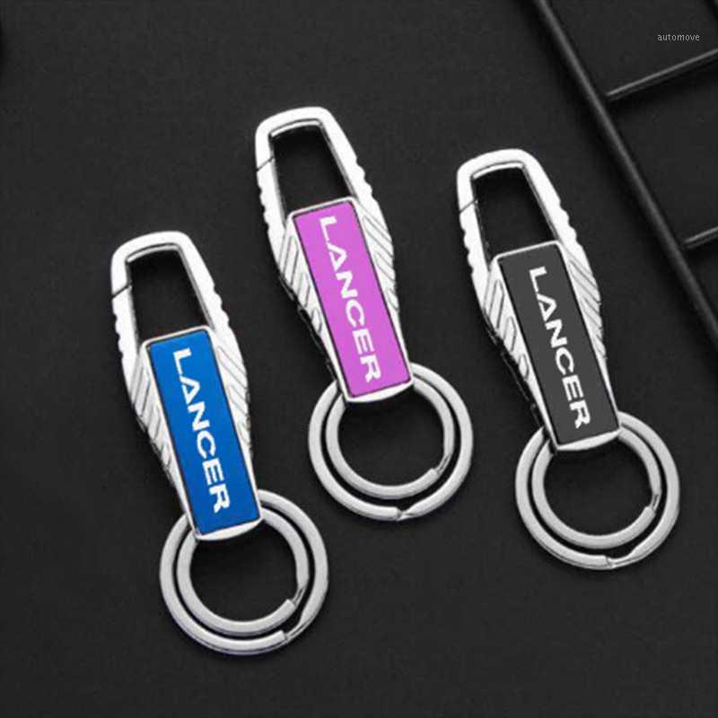 

new metal Keychain Metal Alloy Buckle Waist Car Key Chain Key Chain for mitsubishi Lancer 2020 2020 16 car Accessories1