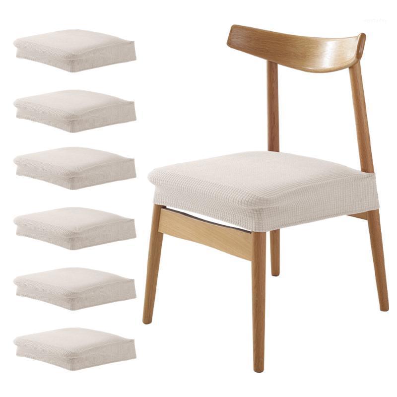 

6pcs/set Modern Slipcovers Universal Multifunction Armless Jacquard Stretch Solid Waterproof Restaurant Home Dining Chair Covers1