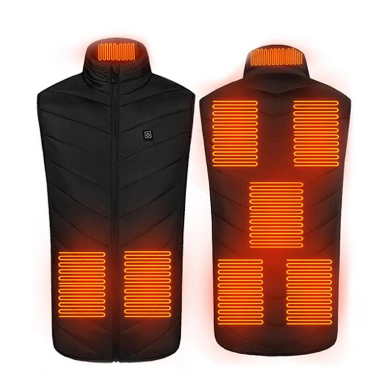 

USB Electric Heated Vest Soft Safe Heating Vest Top for Outdoor, Back fever
