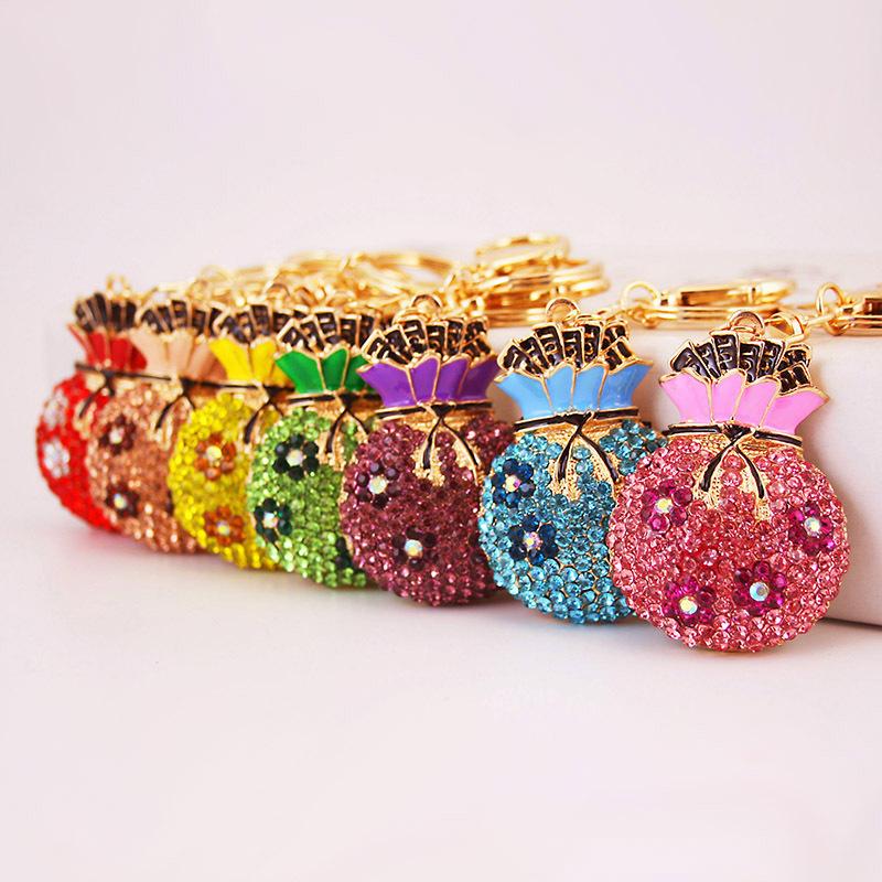 

Keychains Small Gifts Korean-Style Cute Fashion Colorful Wallet Sachet Key Ring For A Girlfriend