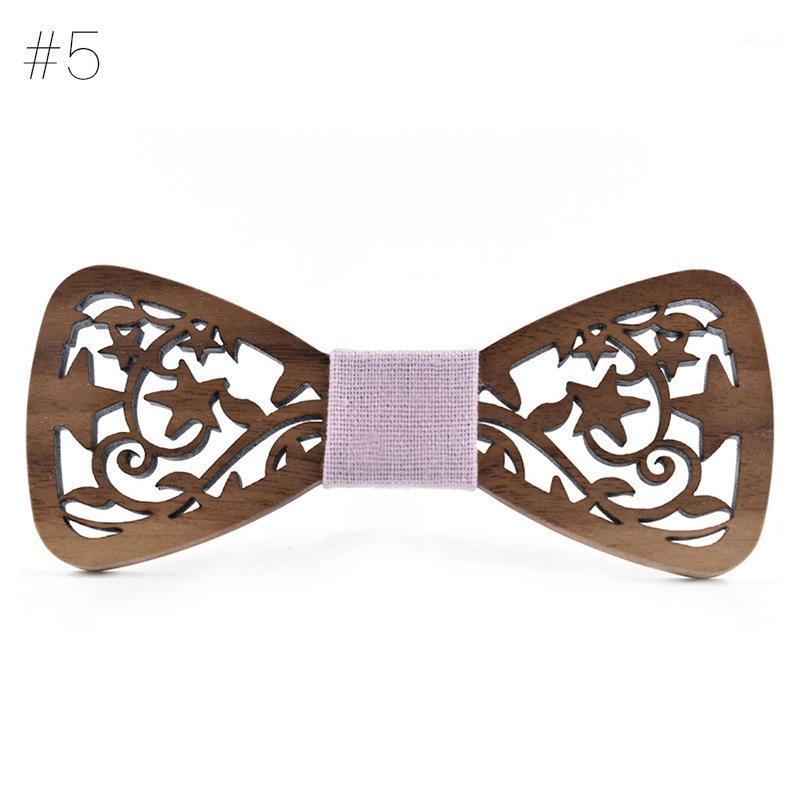 

Neck Ties Arrival Hollow Wood Bow For Mens Wedding Suits Wooden Tie1