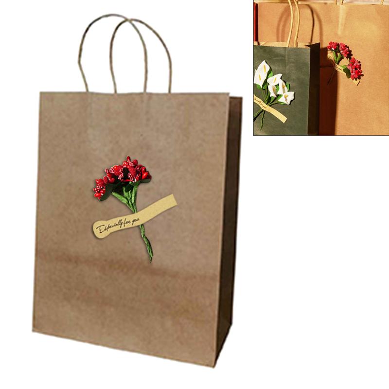 

4 Pcs Wedding Candy Packaging Recyclable Jewelry Bread Party Bags Kraft Paper Gift Bags Christmas Candy Box Bag new