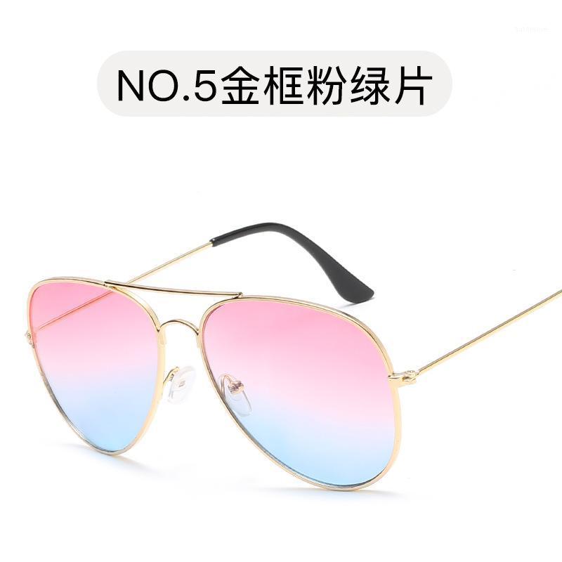 

Lady Luxury Mirror Tinted Color Lens Retro Round Sunglasses Women Metal Frame Eye yellow Vintage Tiny Female Sun Glasses1