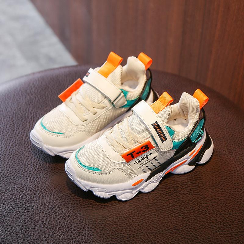 

Kids Shoes Children Breathe Boys Sport Trainers Shoes Casual Baby School Flat Leather Sneaker 2021 Girls Sneaker Toddler, Beige
