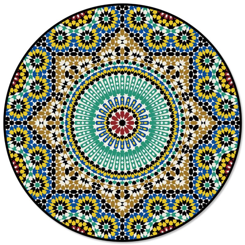 

Colorful Flowers Arabesque Carpet Kids Room Area Rugs Modern Anti-slip Floor Mat For Bedroom Living Room Home Decor, As pic