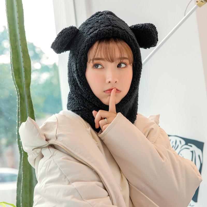

2020 New Winter Warm Bonnet Hat Solid Polyester Headscarf Girls Women Night Cap  Head Cover Soft Sleep Hat High Quality, White