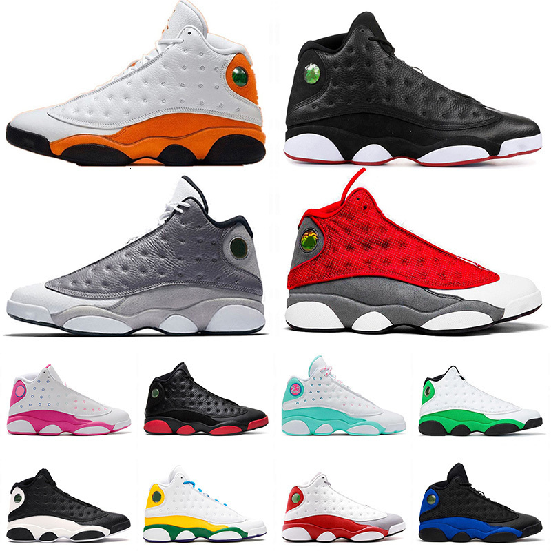 

WITH BOX Jumpman 13 13s Mens Womens Basketball Shoes Satin\\r\\r Soar Playground Lakers Sports Sneakers Trainers SIZE 13, B16 36-47 love respect white