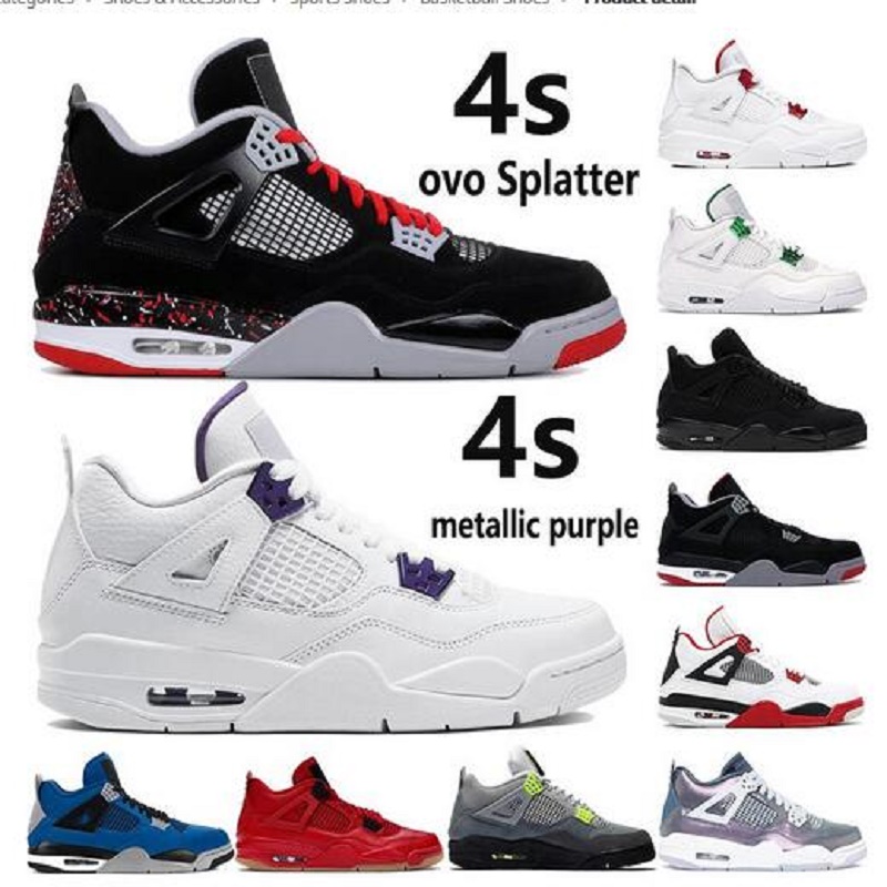 

Traderjoes 4s 11s Mens and Womens Basketball Shoes Sneakers for Men 13s White Cement Motorsport Pure Money Bred Fire Red Boots, Color 5