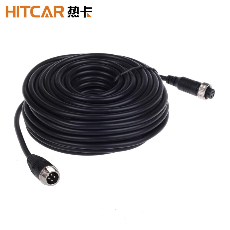 

4Pin Connector Plug Power AV Video Extension Cable for Car Truck BUS Caravans Motor home Reverse Parking Camera