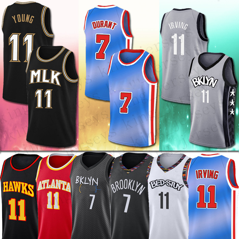 

Durant 2020 Kevin Jersey Irving Young Durant Kyrie 11 Trae De'Andre Men Hunter kids Basketball Jerseys