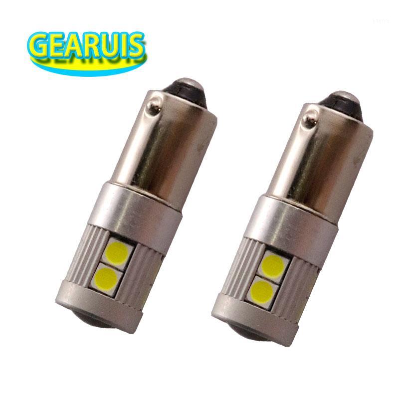 

10pcs Car LED Lights 3030 BA9S 9 SMD 1W T4W 53 57 182 automobiles Wedge Marker Lamp LED License Plate reading doom bulb1, As pic