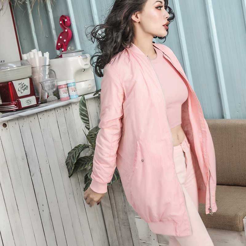 

2021 New Essential Autumn Peach Color Pilot Long Coat Section Engage Mixture Goal  Fits All BLHE, Pink.
