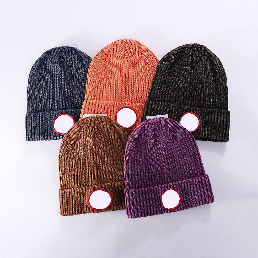 

2020 Canada women mens hat classic warm brand winter cap Couple models Adjustable length after cap Fashion all-match six color for men caps, Blue;gray