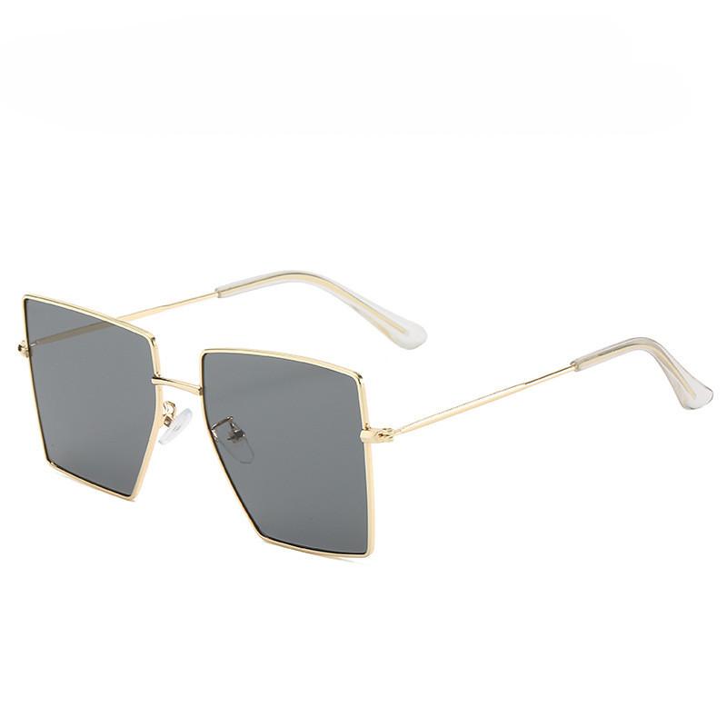 

European and American trend polygon big frame sunglasses women classic vintage wild women's sunglasses street driving glasses