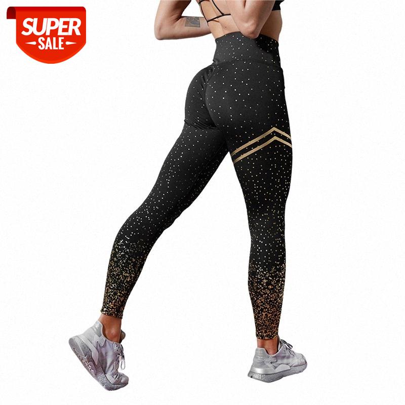

CHRLEISURE Bronzing Leggings Women Push Up Patchwork Fitness Pants Women High Waist Super Stretch Workout Gym Leggings Skinny #ct2y, Black;white