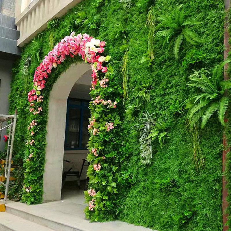 

Artificial Lawn Wedding Decoration Plant Wall Outdoor Indoor DIY Wall Grass Artificial Plant Grass Moss Green1, Picture color