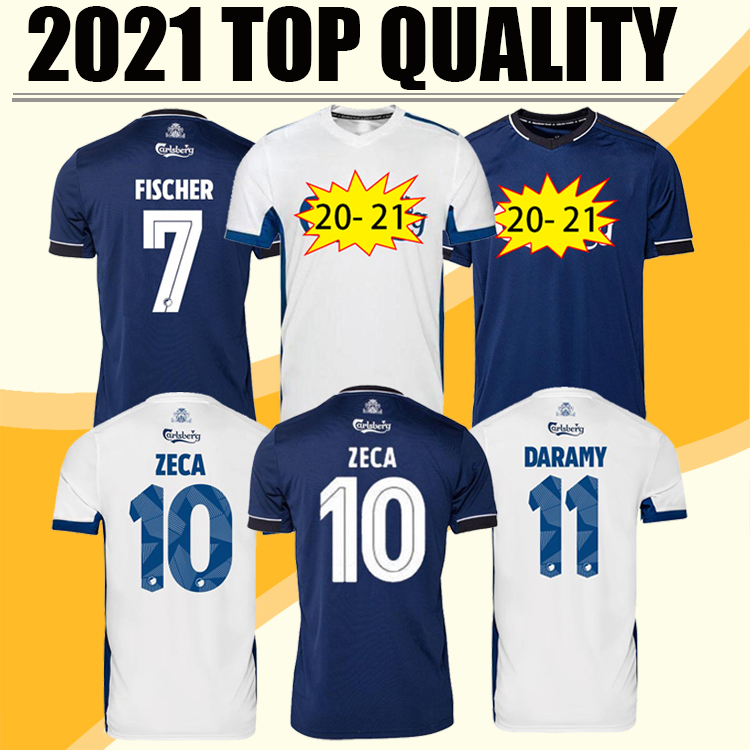 

2020 2021 Top quality Superligaen FC Denmark Copenhagen Soccer Jerseys SKOV FISCHER ZECA 20 21 Football Shirt, Home