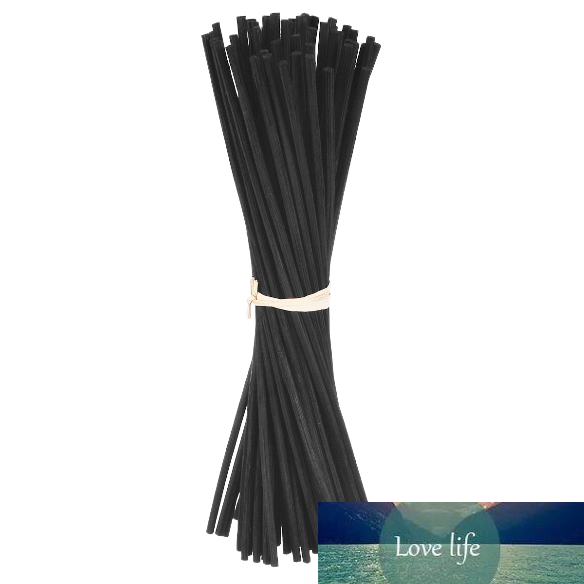

50pcs Mayitr Black Fragrance Oil Diffuser Rattan Reed Replacement Stick Bedroom Bathroom Home Decor