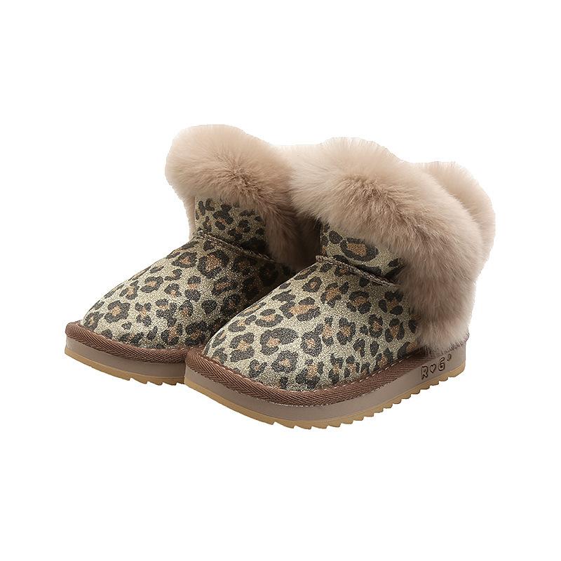 

CCTWINS Kids Boots 2020 Winter Snow Boots Children Fashion Baby Shoes Girls Ankle Toddlers Warm Fur Shoes SNB210, Black