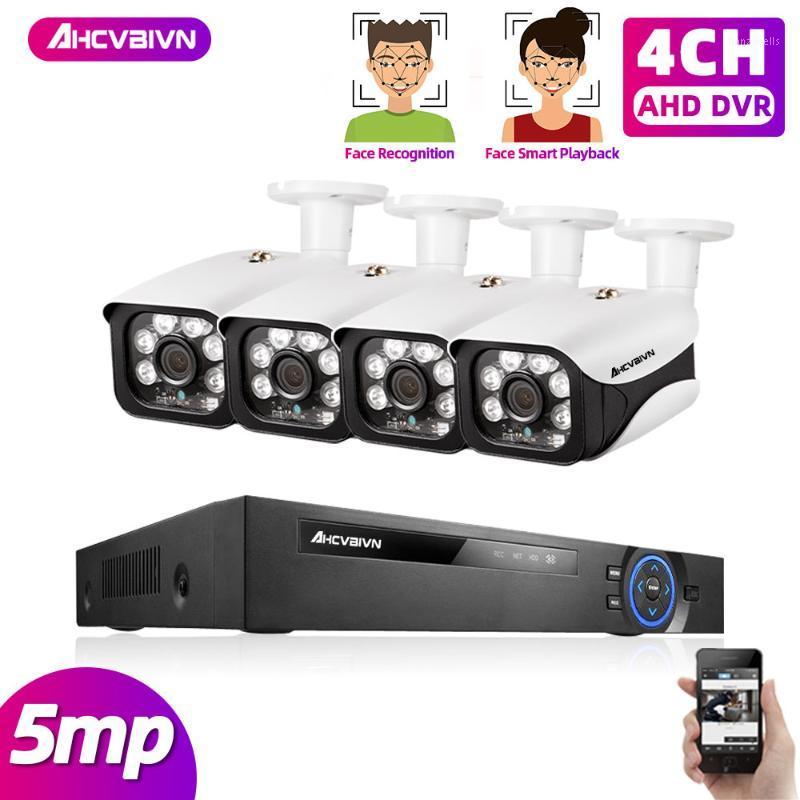 

4CH 5MP DVR NVR Security Camera System H.265 Face Detection 5.0MP AHD Camera Indoor Outdoor CCTV Video Surveillance Kit1