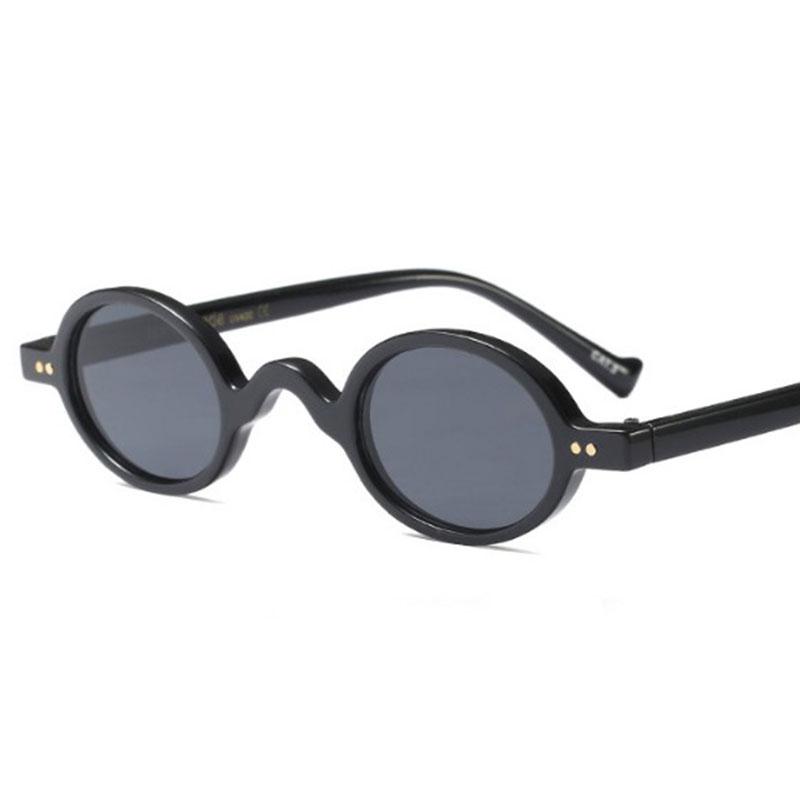 

Veshion Small Round Retro Sunglasses Men Women Rivet Steampunk Leopard Shades Vintage Brand Glasses Oculos
