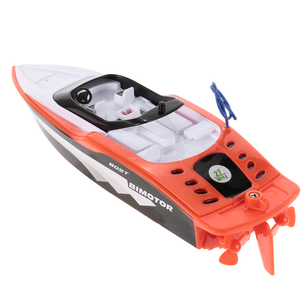 

Mini RC Boat Kids Radio-controlled boat Speedboat Outdoor RC Ship Summer Toy for Childrens Create Toys 3392M, Multi