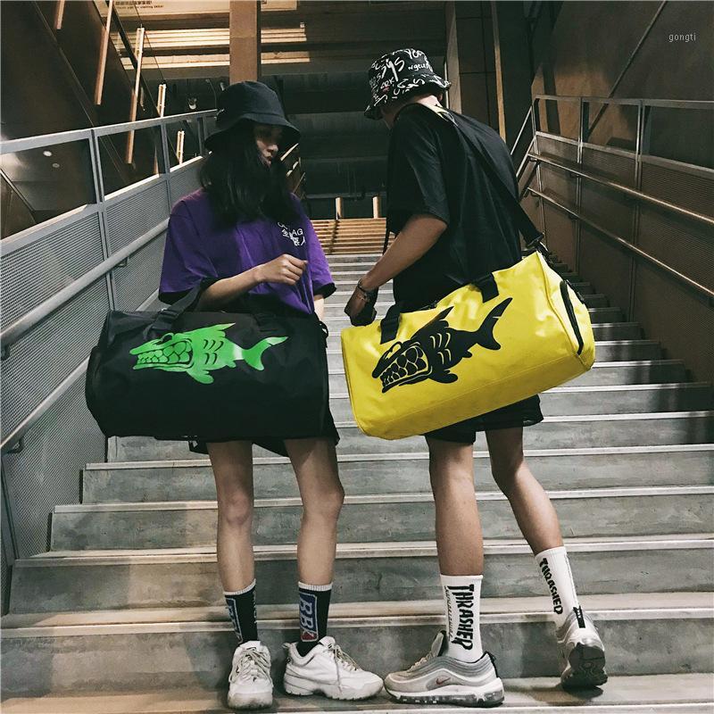 

Fashion Male Business Trip Short-distance Luggage Tide Large Capacity Travel Bag Casual Chic Couple Sports Gym Bag1, Black