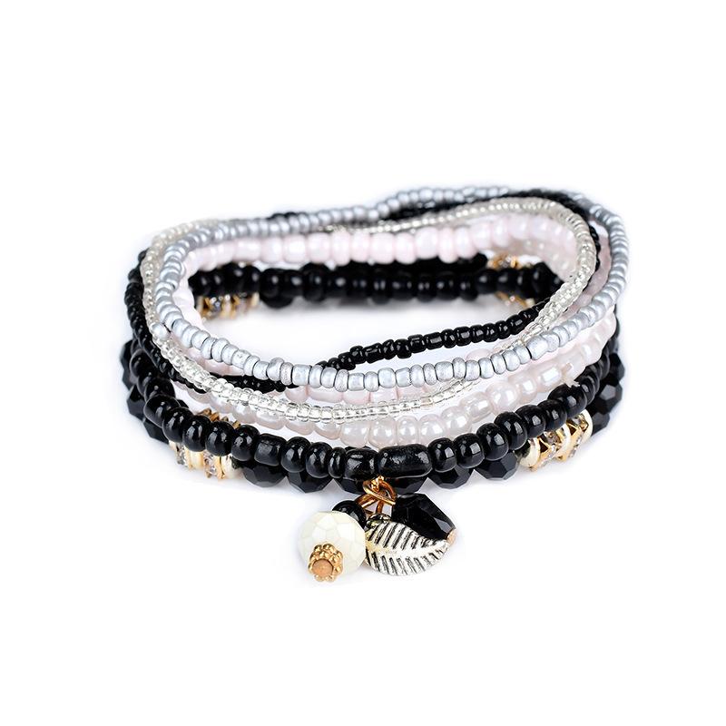 

Multi Layer Bohemian Bracelets Vintage Charm Sea Handmade Bracelet Bangles For Women Boho Jewelry Gift