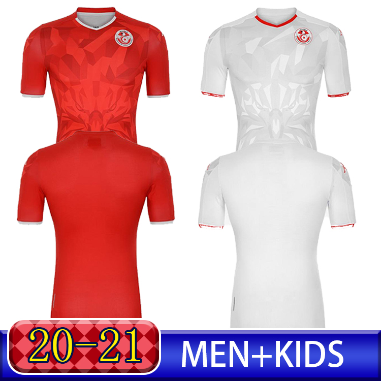 

20 21 Tunisia Soccer Jerseys 2020 2021 uniform Msakni Khazri Sliti BEN YOUSSE HAMZA Home away Football Shirt Maillot De Foot, Black;yellow