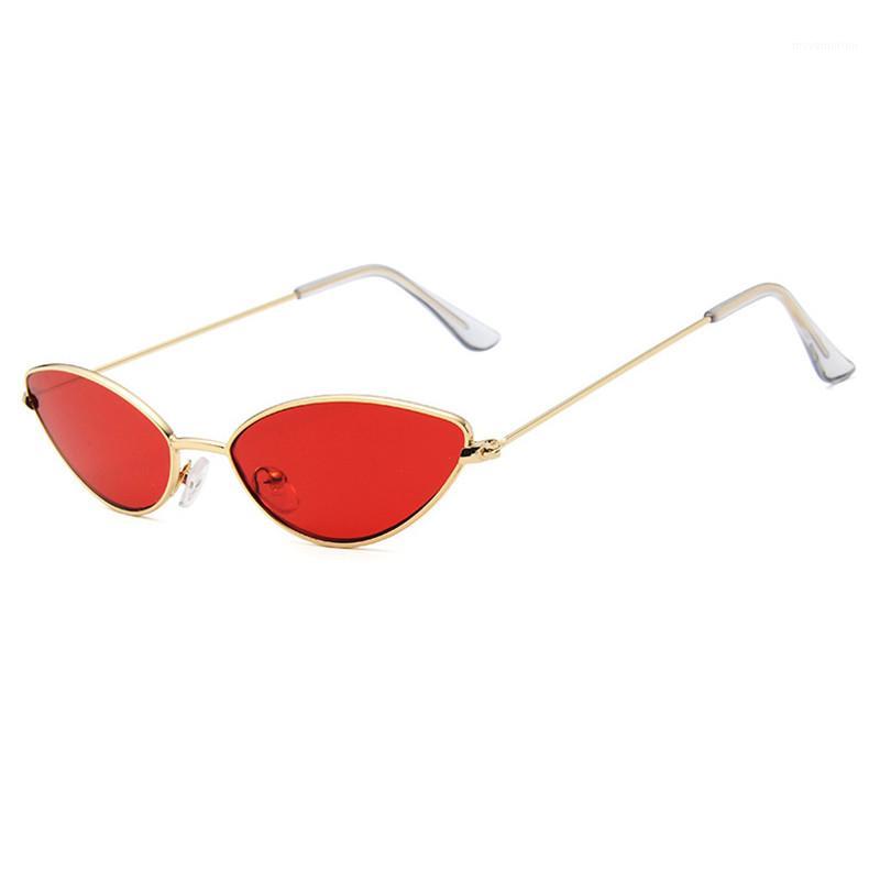 

Small Cat Eye Sunglasses Women Color Lens Sun Glasses Casual Lady Light Weight Eyeglasses Female Vintage Metal Eyewear UV4001