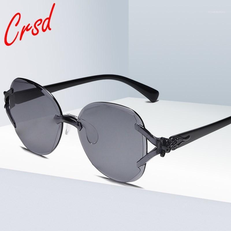 

CRSD 2020 Candy Color Eyewear Cat Eye Frameless Glasses Women Brand Designer Sunglasses Party Outdoor One Piece Sunglasses1