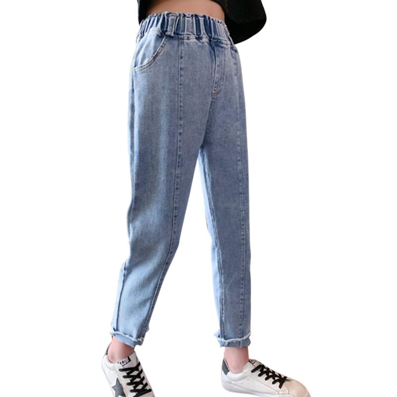 

Jeans For Girls Solid Color Kids Jeans For Girls Patchwork Kid's Spring Autumn Children's Clothing 6 8 10 12 14, 89566-1