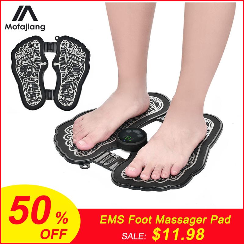 

Electric EMS Foot Massager Pad Foldable Foot Massage Mat Feet Muscle Stimulator Improve Blood Circulation Relieve Pain Care