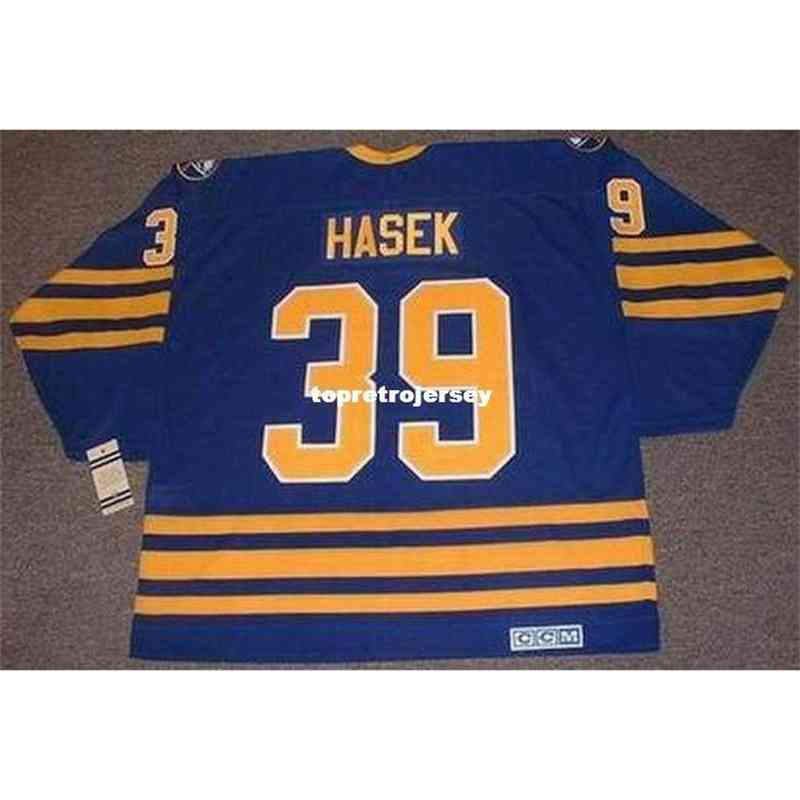 

New Jerseys Mens Dominik Hasek 1994 Ccm Vintage Away Retro Hockey Jersey Vintage Long Sleeves, Blue2