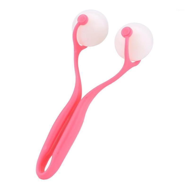 

Double Wheel Face Massager Portable Women Beauty Massager Durable Thin Face Massage Instrument Health Care Rose Red1