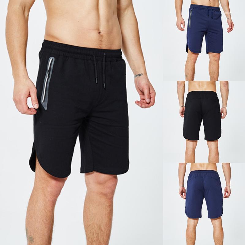 

2020 New Hot Men Running Shorts Solid High Elastic Casual Workout Pants Running Basketball Soccer Sports Gym Fitness Male Shorts1, Black