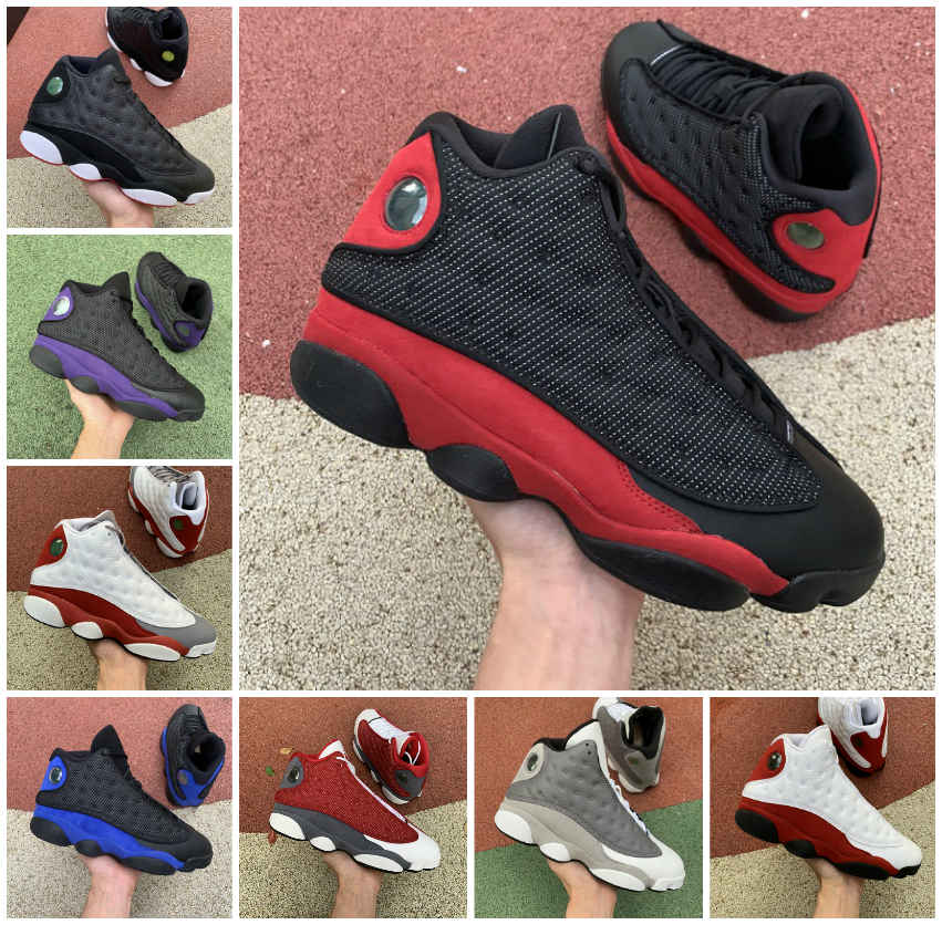 

Jumpman 13 13s Basketball Shoes Houndstooth Court Purple Obsidian Reverse Bred Starfish Lucky Green Hyper Royal Gym Red Flint Grey Black Cat Mens Trainers Sneakers, Bubble package bag