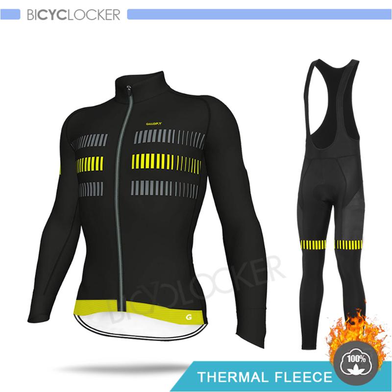 

Winter Cycling Clothing Jacket Set Man Thermal Fleece Long Sleeve Road Bike Sportwear Warm Outdoor Uniforme Ropa Ciclismo Hombre, Normal cycling set